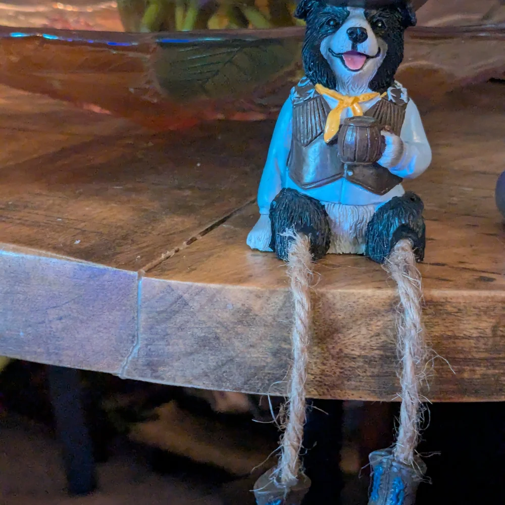 Cowboy Dog and Cat Figurine Set